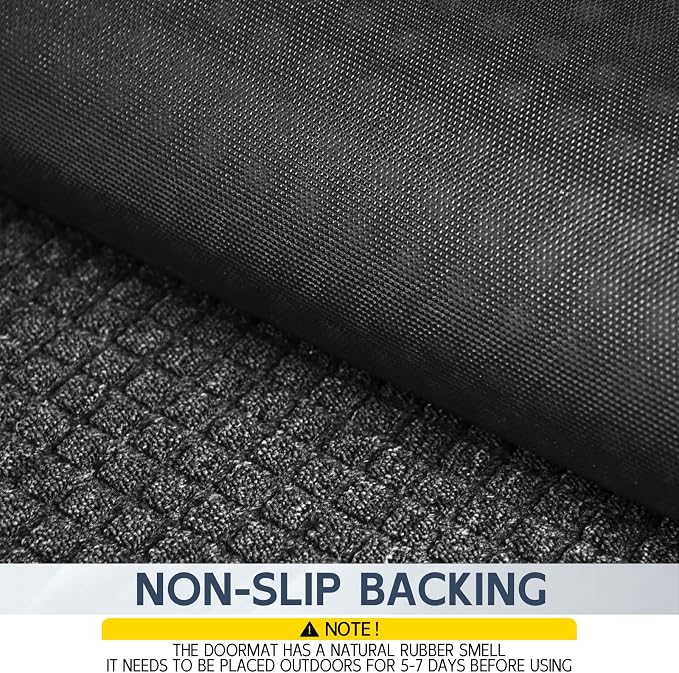 Indoor Outdoor Front Door Mats, Garage Entrance, Stain and Fade Resistant - Image 5