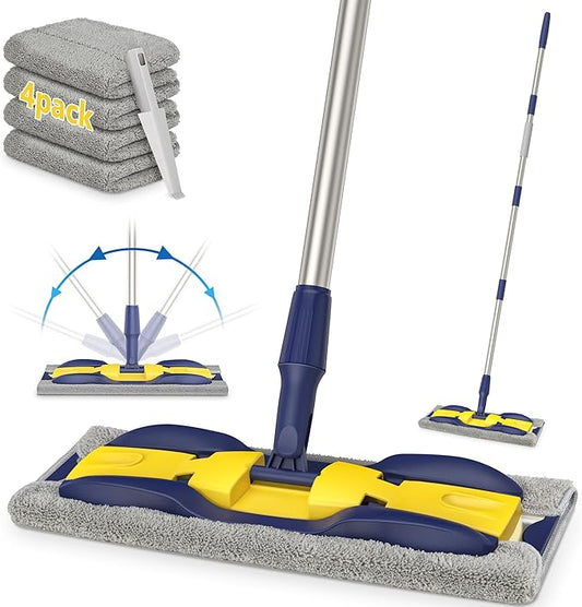 MEXERRIS Microfiber Flat Mop for Hardwood Laminate Tile Floor Cleaning: by MEXERRIS