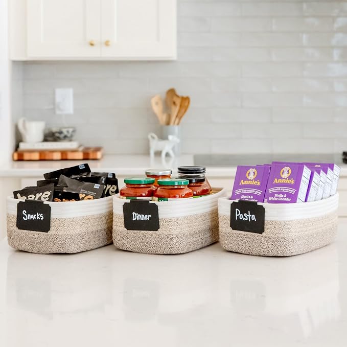 NaturalCozy 11.8"x8"x4.5” Storage Baskets - Image 4
