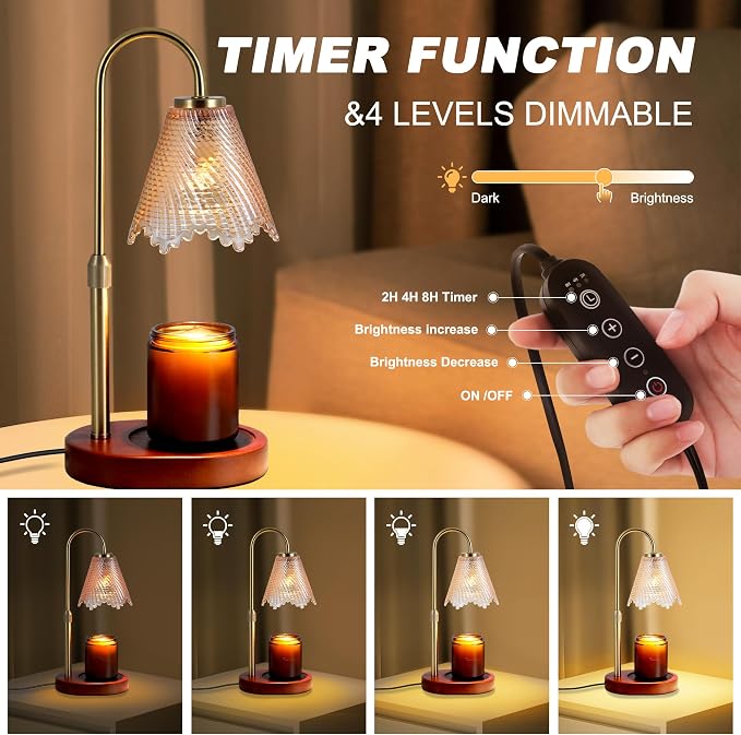 Candle Warmer lamp with Timer & Dimmer Birthday Gifts - Image 3