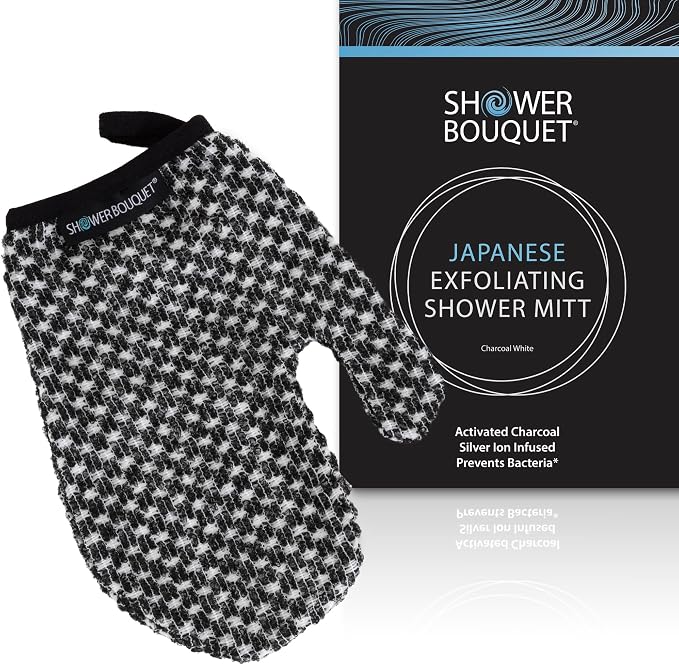 Japanese Exfoliating Mitt for Shower by ShowerBouquet%C2%AE