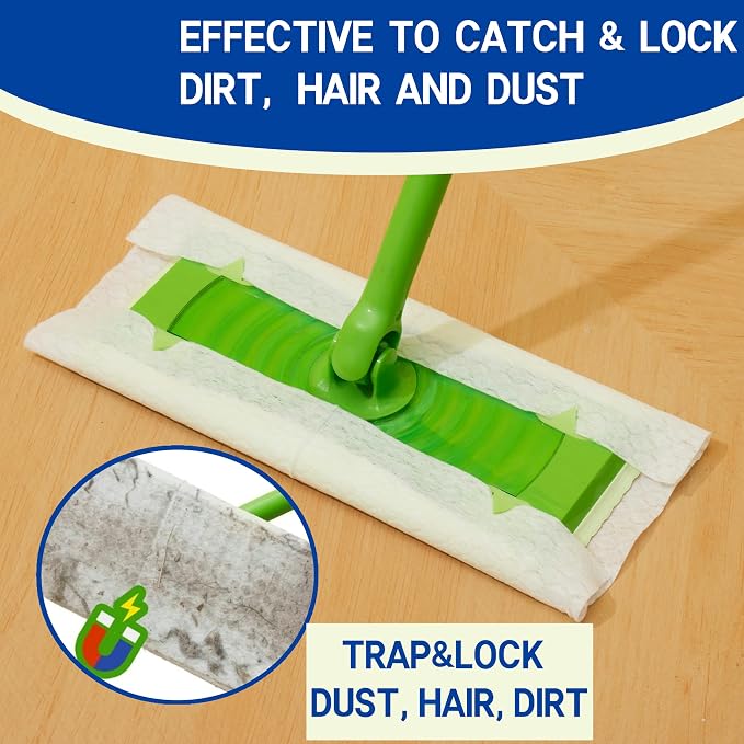 Dry Sweeping Cloths Disposable Mop Refills Floor Dust Mop Pad, Floor Cloth - Image 2