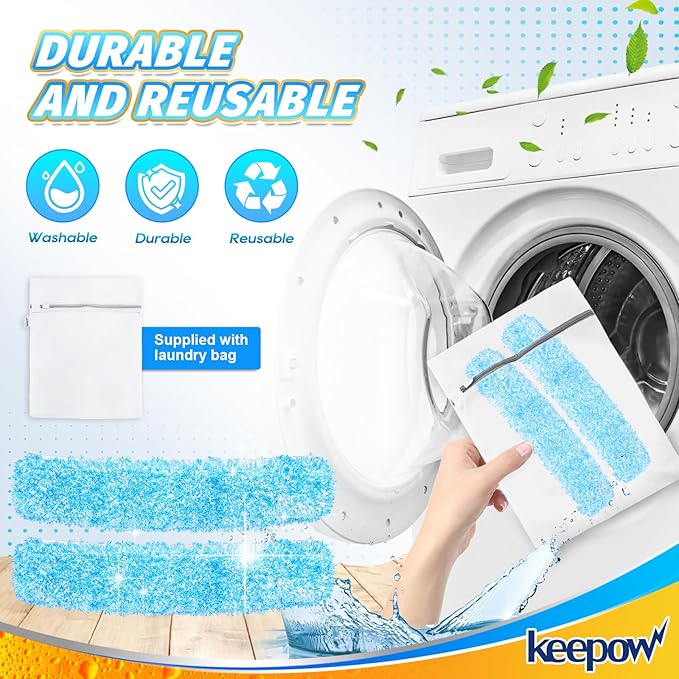 KEEPOW 14" Microfiber Window Scrubber Refill Replacement Compatible - Image 3