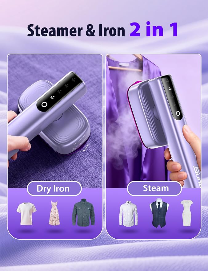 Sundu Steamer for Clothes, 15s Fast Heat-up Handheld Garment Steamer, 35mins - Image 3