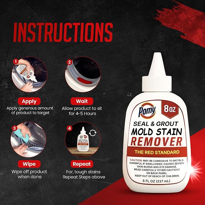 Pomy Professional Grade Mold Stain Remover Gel Thick No-Run Gel - Image 3