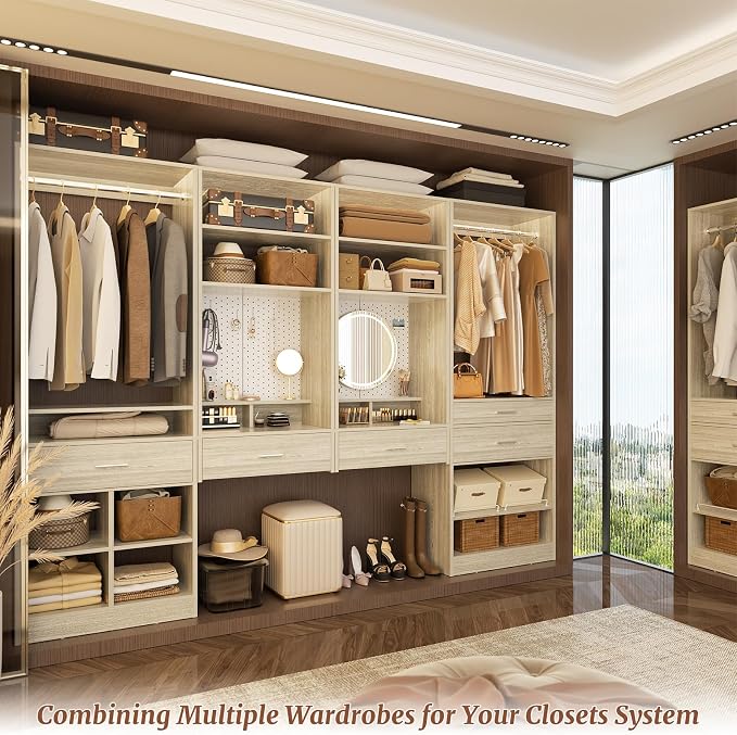 Unikito 75” Modular Closet System, Freestanding Closet Organizer - Image 3