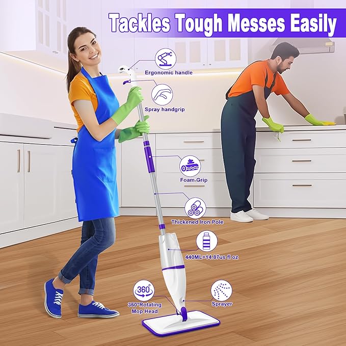 Spray Mop for Hardwood Floor Cleaning: EXEGO Wet Mops - Image 3