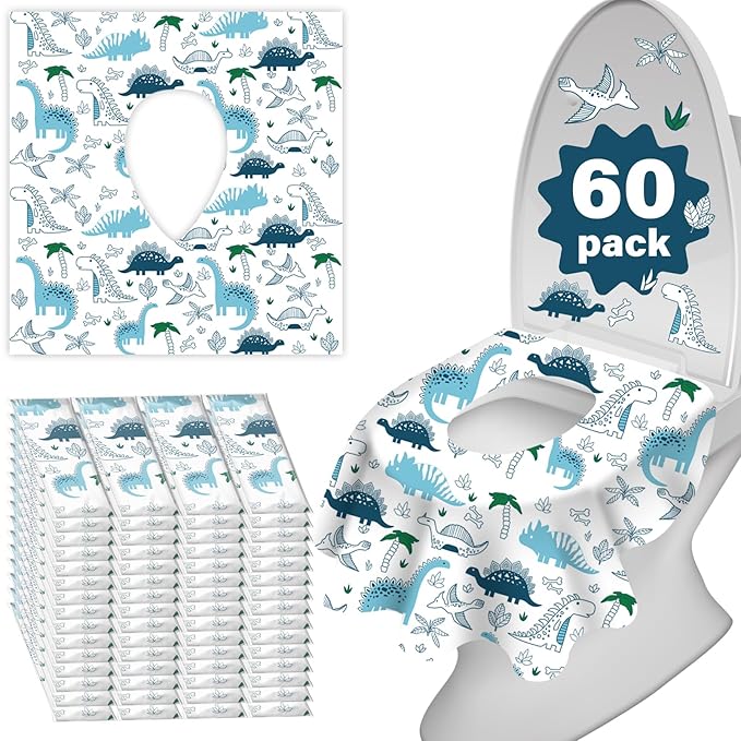 60 Pack Toilet Seat Covers Disposable, Extra Large Waterproof Toilet Cover by Unknown