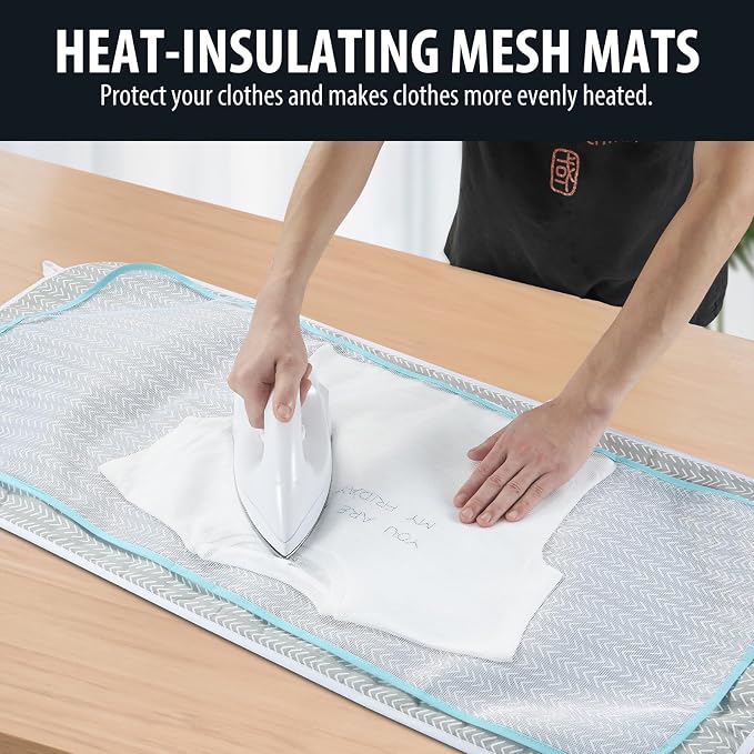 Seiritex Ironing Mat, Portable Ironing Pad 39.4 x 18.9 inch Table Top Iron - Image 3