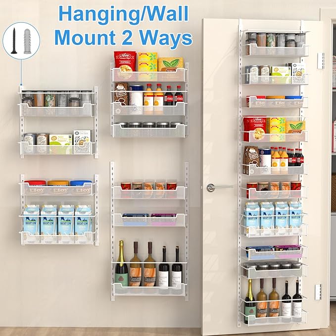 Over the Door Pantry Organizer, 10-Tier Over the Door Organizer - Image 6