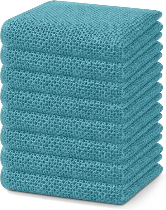 Homaxy 100% Cotton Waffle Weave Kitchen Dish Towels, Ultra Soft Absorbent Quick by Homaxy