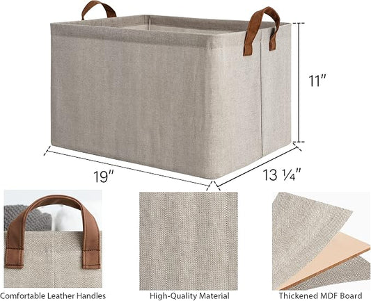 StorageWorks 45L Extra Large Storage Baskets, Storage Bins - Image 2
