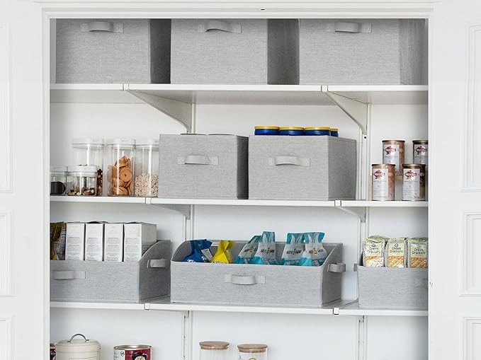 StorageWorks Storage Baskets for Shelves, Foldable Fabric Closet Storage Bins - Image 5
