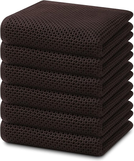 Homaxy 100% Cotton Waffle Weave Kitchen Dish Towels, Ultra Soft Absorbent Quick by Homaxy