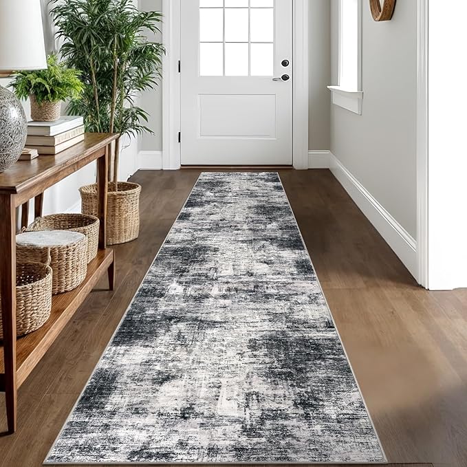 IOHOUZE Abstract Runner Rug 2x10 Ft Washable Runners by iOhouze