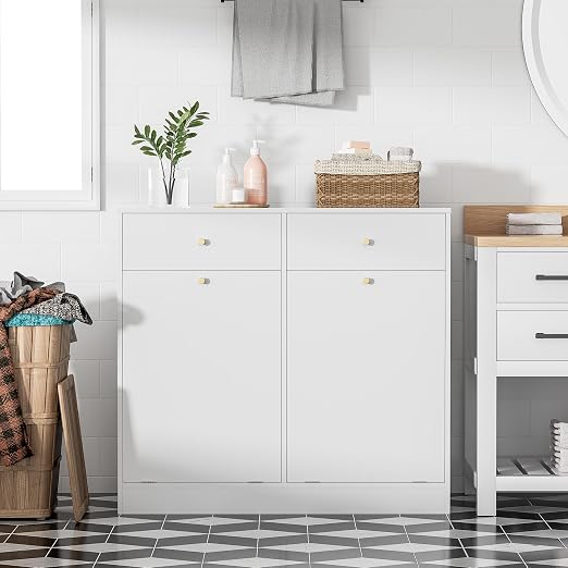 Double Tilt Out Trash Can Cabinet - Image 5