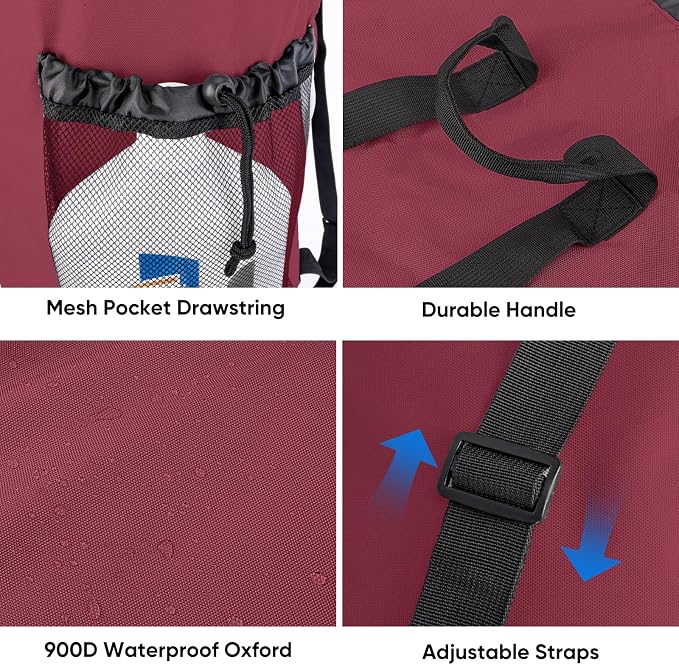 BALEINE 150L Laundry Bag Backpack, 900D Oxford Fabric Large Travel Laundry Bags - Image 4
