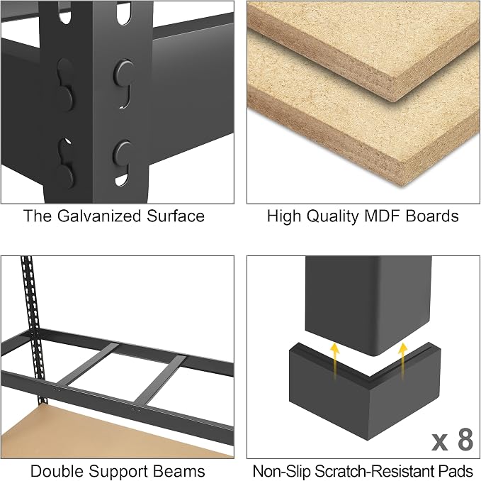 PrimeZone 8 Pack Heavy Duty Storage Shelves - Image 4