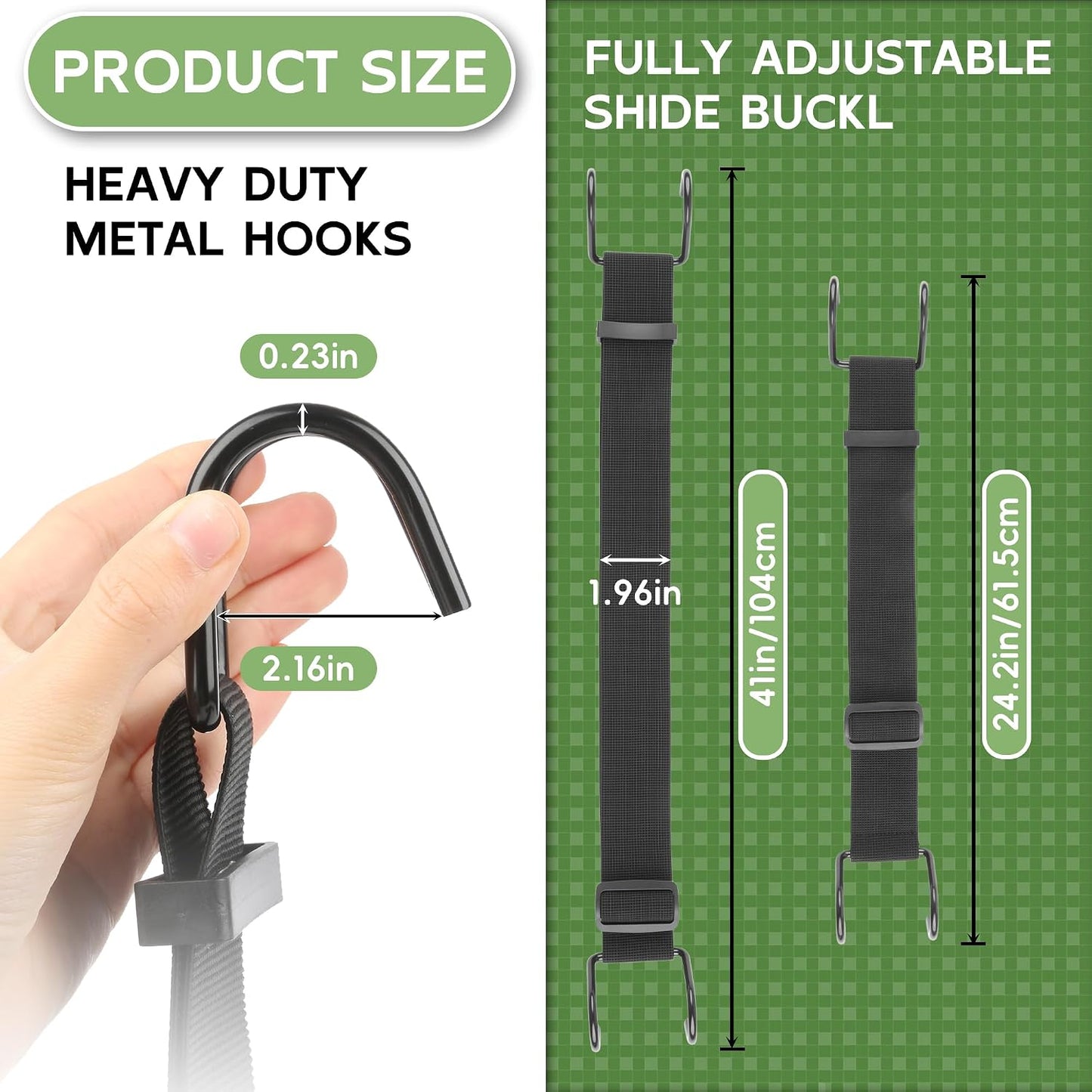 2PCS Trash Can Locks,Adjustable Animal-Proof & Windproof Garbage | Can Lid Lock, Universal Fit for 28-96 Gallon Outdoor Bins, Effectively Prevents Raccoons from Rummaging through Trash Cans