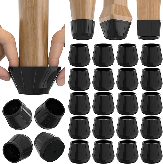 24PCS Silicone Chair Leg Floor Protectors by Violibar