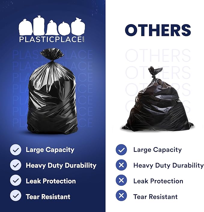 Plasticplace 55 Gallon Contractor Bags, 4 Mil - Image 5