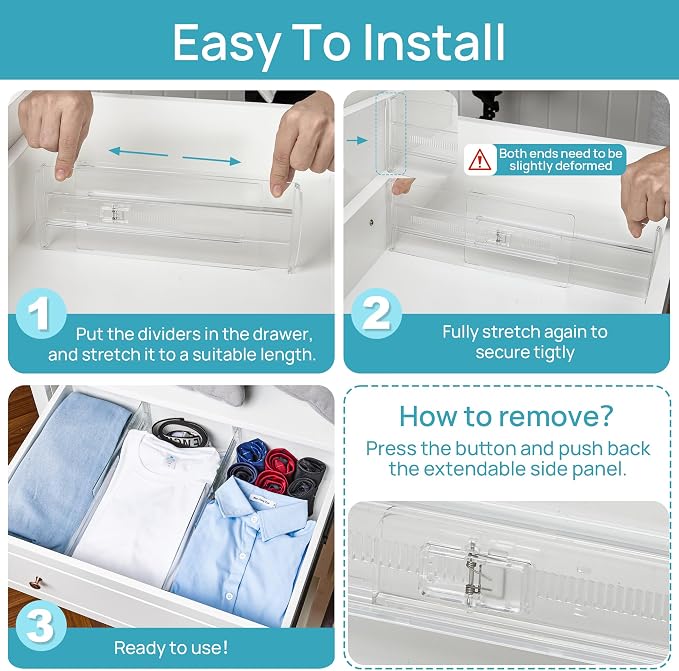 Vtopmart 12 Pack Drawer Dividers - Image 6