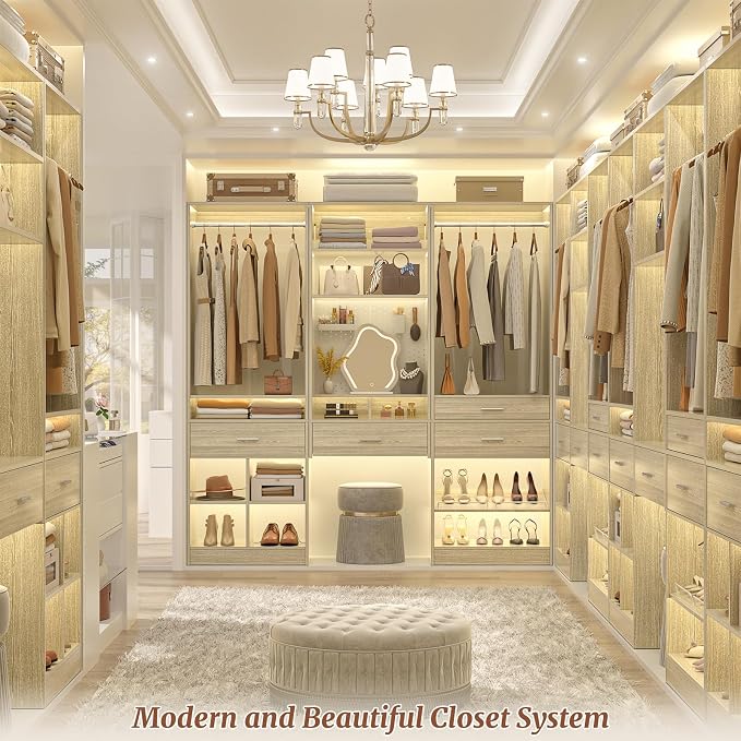 Unikito 75” Modular Closet System, Freestanding Closet Organizer - Image 4