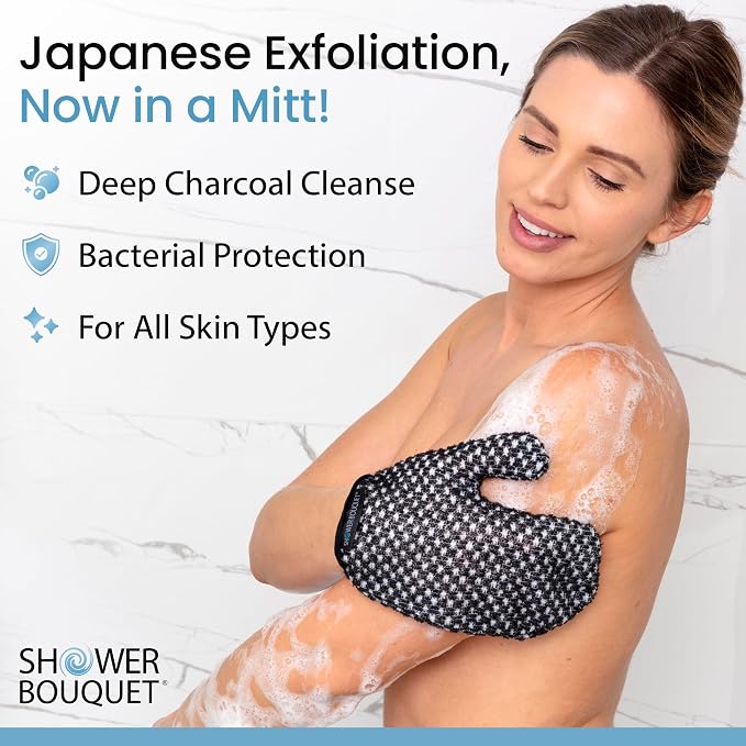 Japanese Exfoliating Mitt for Shower - Image 2