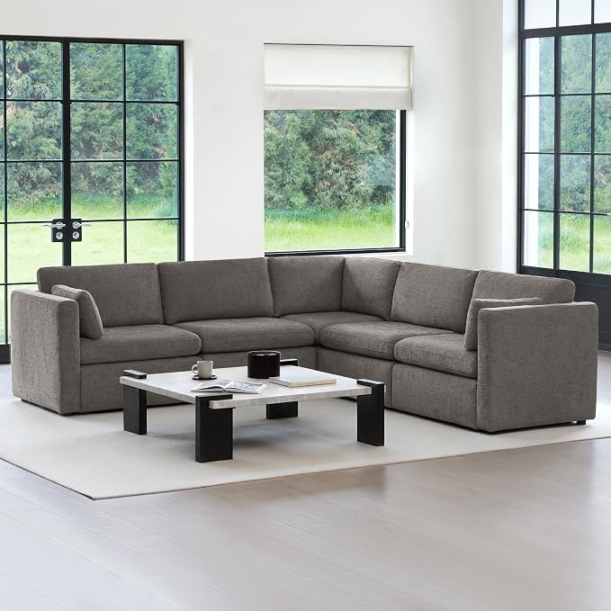 CHITA Oversized Modular Sectional Fabric Sofa Set, FSC Certified Extra Large 5 - Image 3