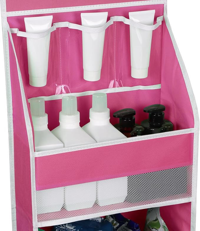Univivi 6-Shelf Over Door Hanging Organizer Fabric Baby Door Storage - Image 2