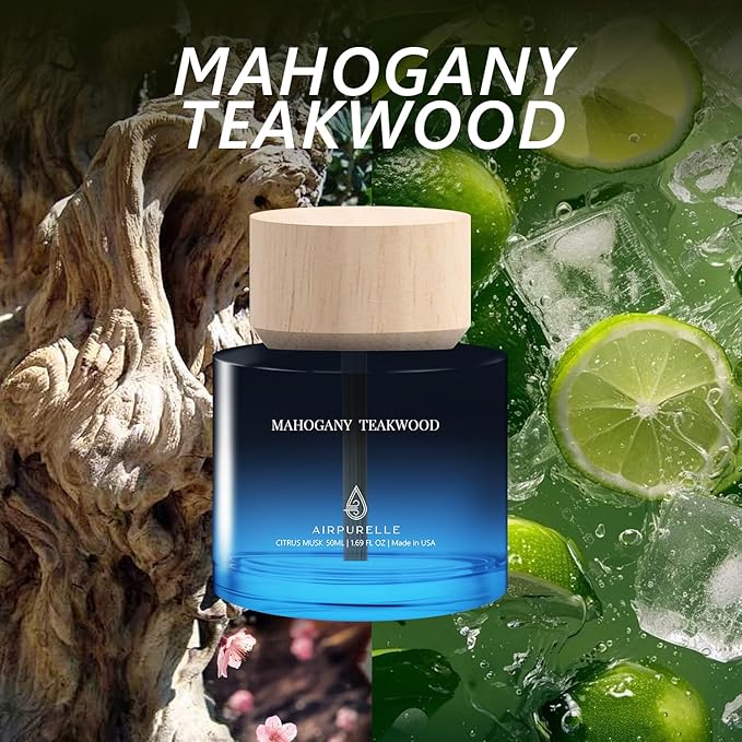 Car Air Freshener for Men & Women – Long-Lasting Mahogany Teakwood Essential - Image 3