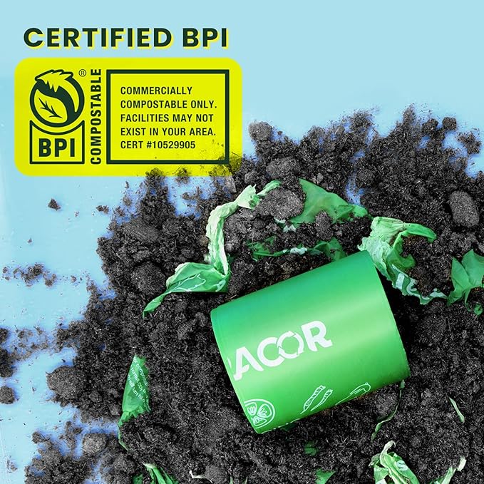 Compost Bags, 3 Gallon Compostable Food Scrap Bags Handle Tie, Certified by BPI - Image 3