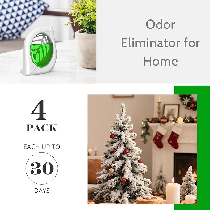 Air Freshener for Home, 4 Pack, Odor Eliminator for Small Area Closets Bathroom - Image 2
