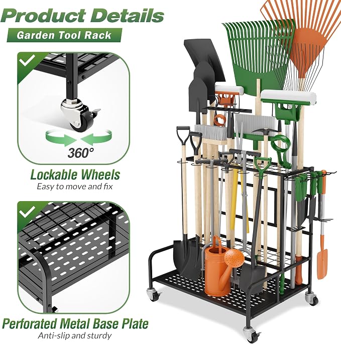 Garden Tool Organizer Rack - Image 6