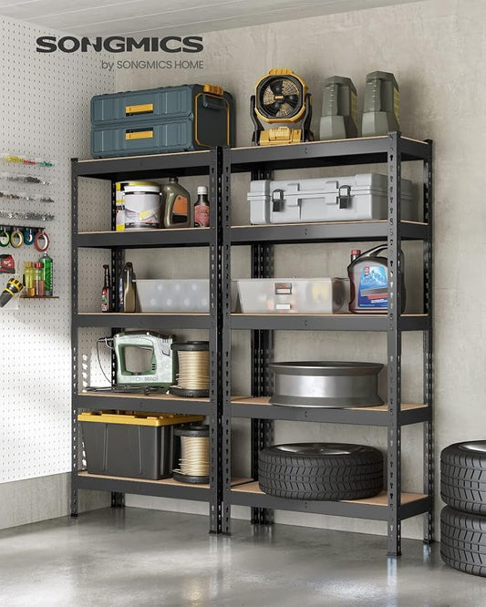 SONGMICS 5-Tier Storage Shelves, Load 2310 lb, Boltless Assembly, Adjustable - Image 2