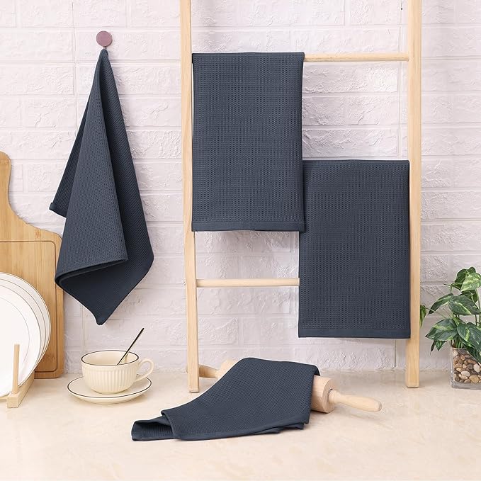 Homaxy 100% Cotton Kitchen Towels and Dishcloths Set - Image 7