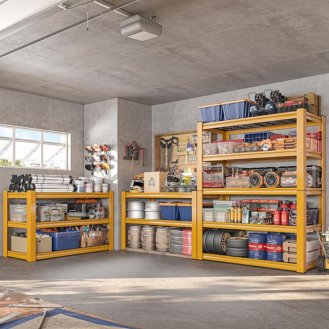 REIBII 72''H Garage Shelving 3010 LBS Storage Shelves Adjustable Metal Shelving - Image 2