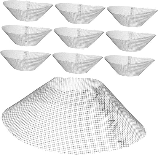 10pcs Range Hood Grease Mesh Filters Bowl Shaped Kitchen Vent Screen by Beatifufu