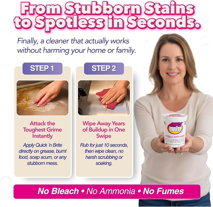 Quick 'n Brite All Purpose Cleaning Paste – Miracle Cleaner - Image 5