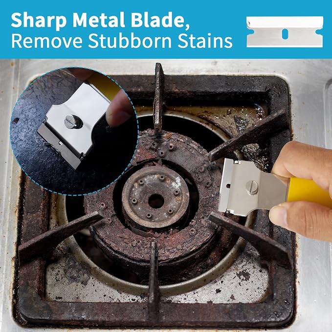 4 Pack Razor Blade Scraper, - Image 3