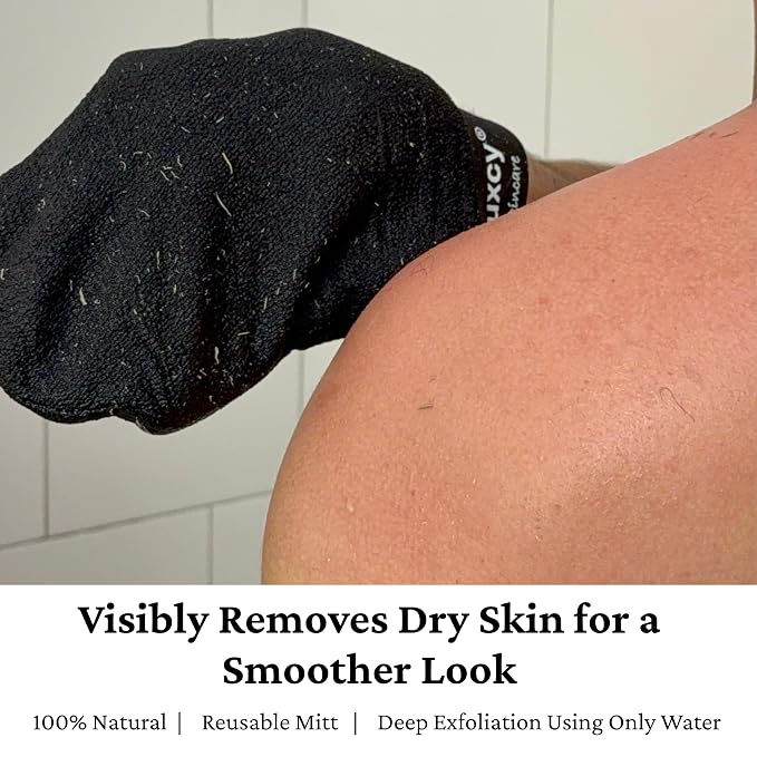 Premium Korean Exfoliating Mitt & Body Scrubber Glove, Viscose Fiber Dead Skin - Image 2