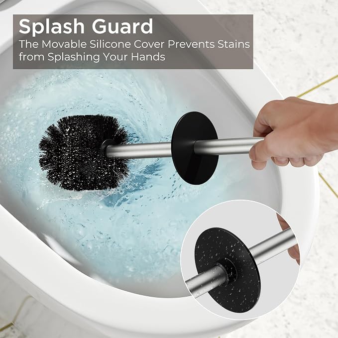 Toilet Brush and Holder Set, Toilet Bowl Brush - Image 5