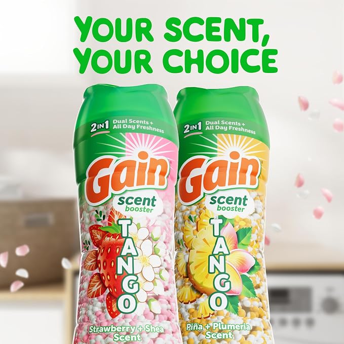 Gain Tango 2-in-1 Laundry Scent Booster Beads, Strawberry and Shea Scent - Image 5