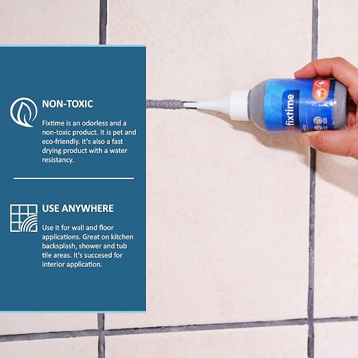 Silicone Tile Repair Kit – Premixed Fast-Drying Gray Caulk, and Sealer - Image 6