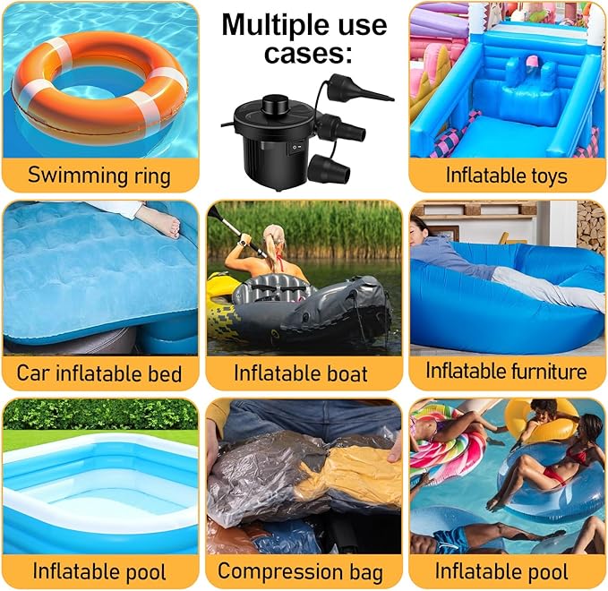 3 Sets Air Pump Nozzles Replacement Plastic Pump Nozzles 3 Sizes Inflatable - Image 7