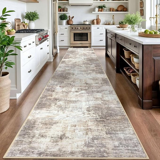 IOHOUZE Abstract Runner Rug 3x16 Ft Long Washable Runners - Image 2