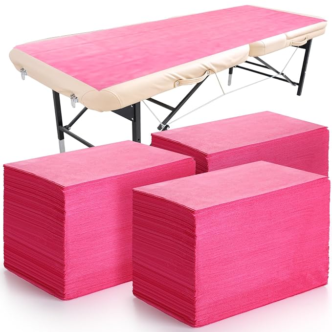 300 Pcs 31" x 71" Massage Table Sheets Waterproof Disposable Bed Sheets Soft by VitalCozy