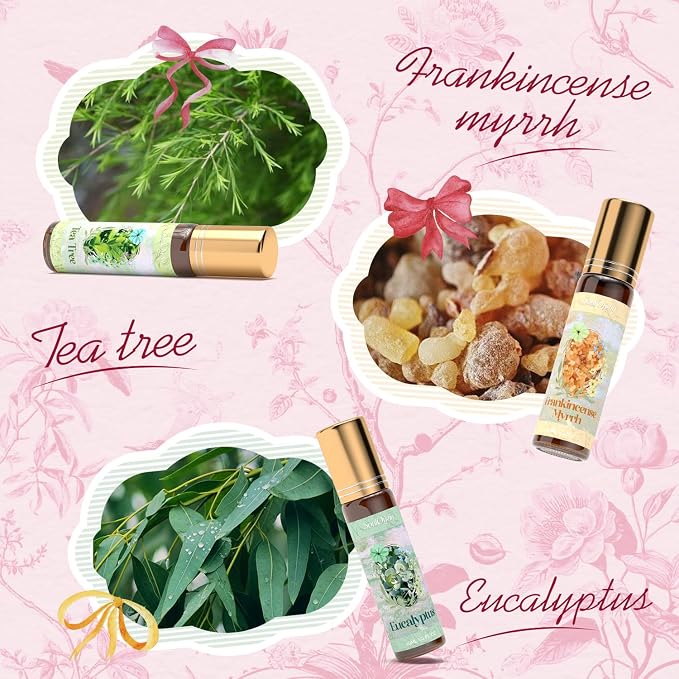 Essential Oil Roll On Set, Natural Aromatherapy Oils - Image 2
