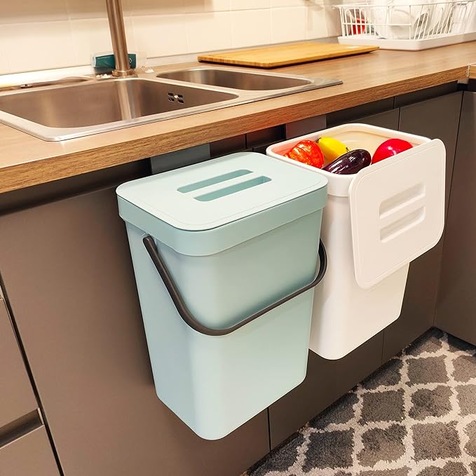 stonespace Compost Bin Kitchen, Under Sink Compost Bin Indoor Sealed, 3.2 by stonespace