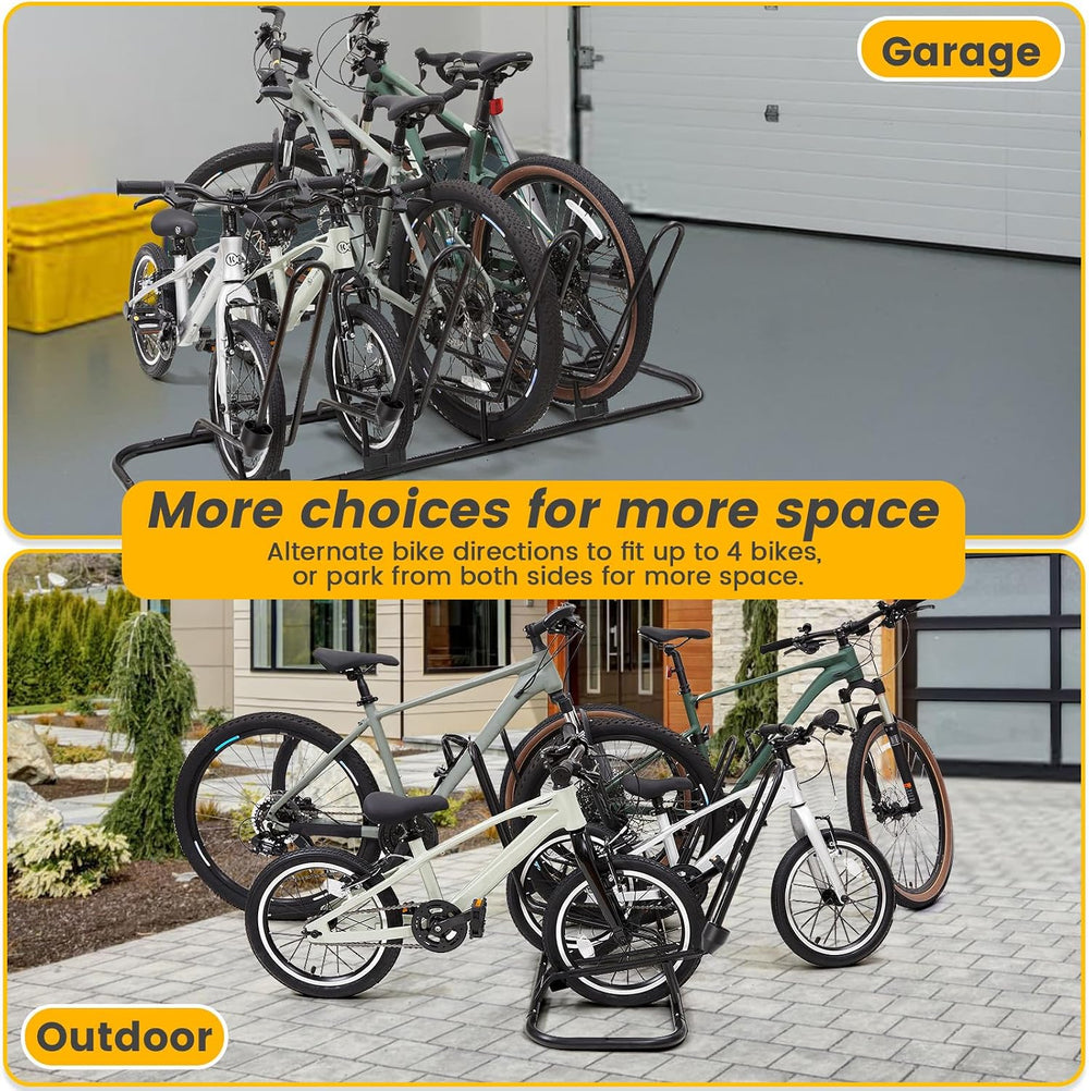 Kingarage 4 Floor Bike Rack, Safeguard Disc Brakes & Derailleurs Design, ...